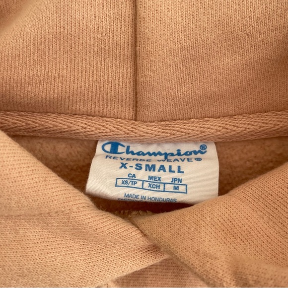 Champion Pink Fleece sweatshirt Hoodie Women’s Size XS - Picture 6 of 10